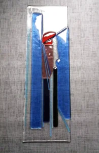 Glasrelief von Mechtild gerhards , 45x13 cm